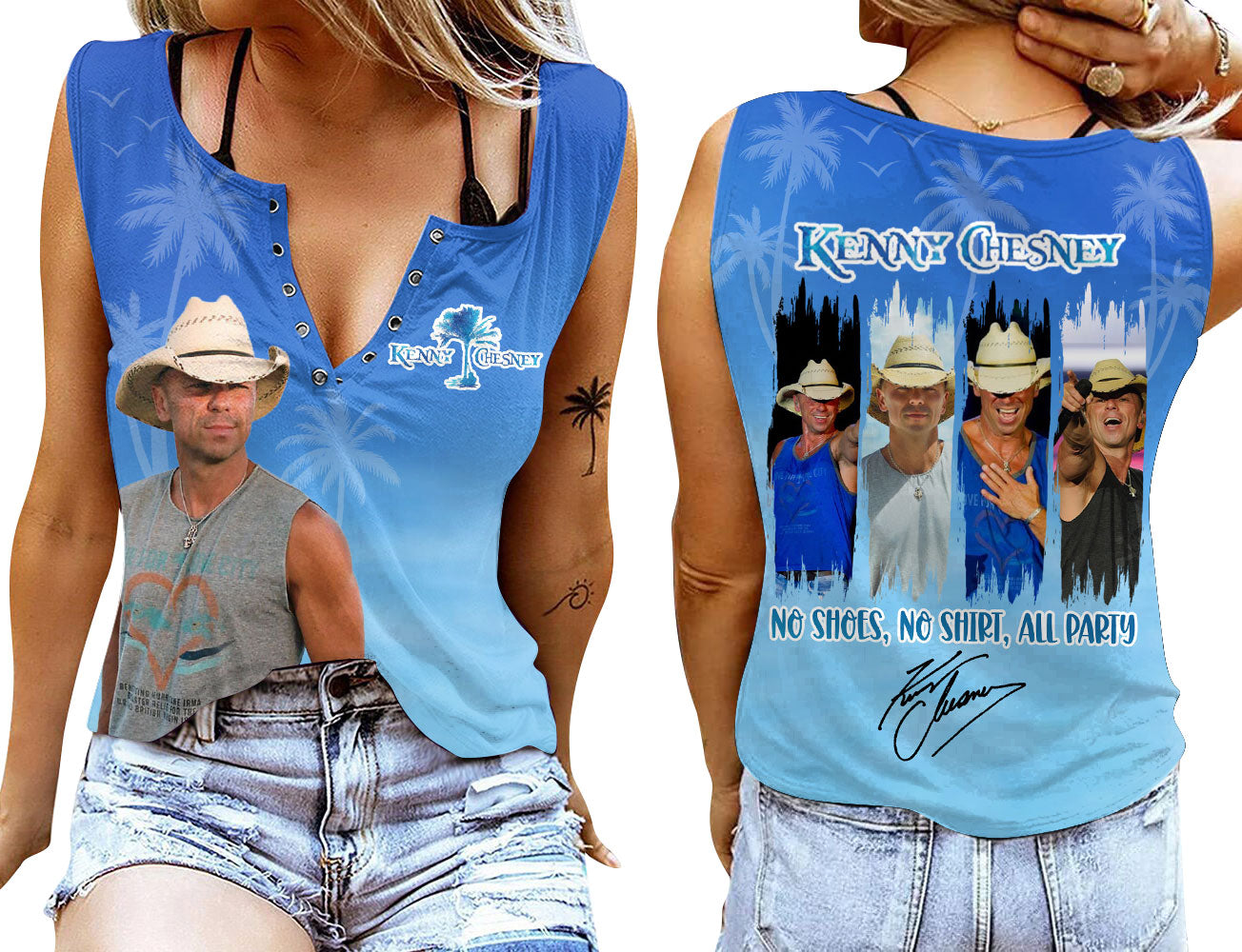 KNCN Women V-neck Tank Top MAR