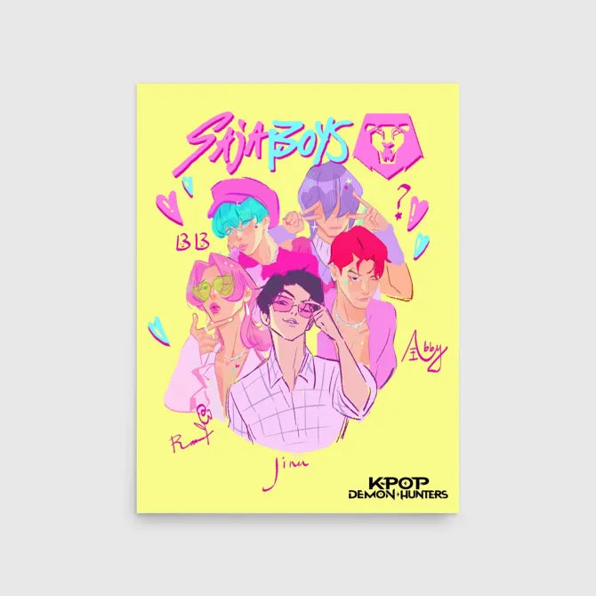 Kpop Demon Hunter Saja Boys Poster